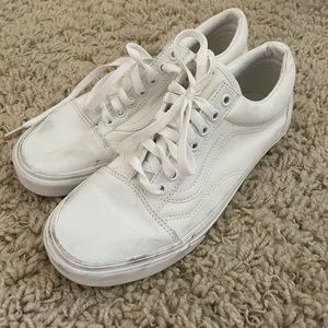 White Vans Size 9